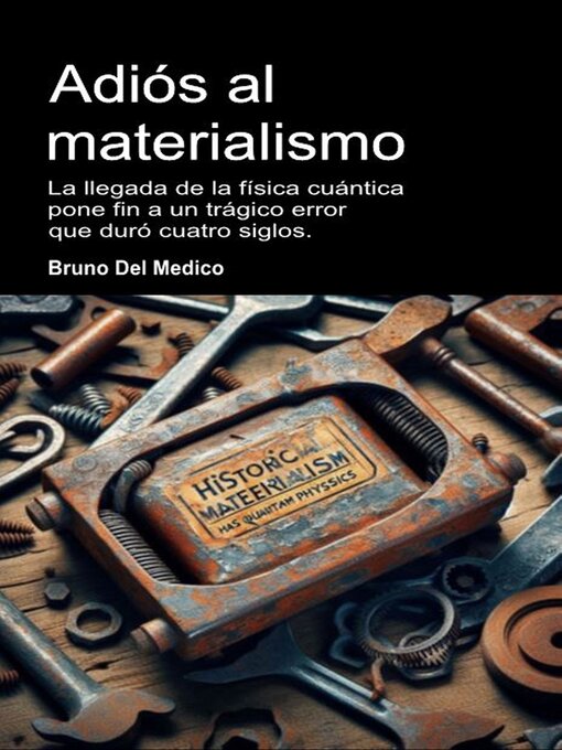 Cover image for Adiós al materialismo
